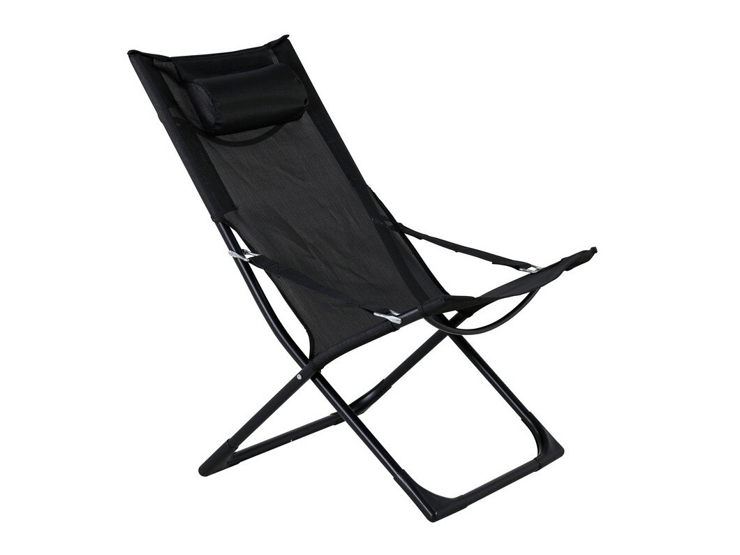 Dārza krēsls Dallas 800 (Melns)