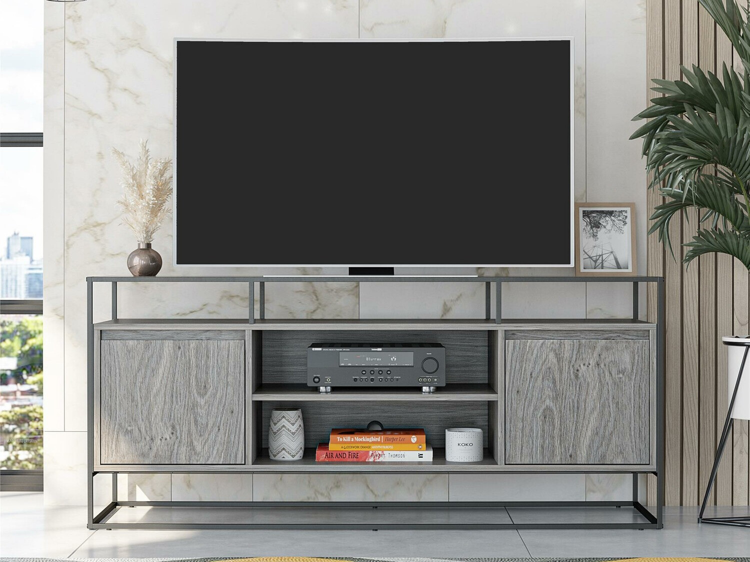 TV galds Tulsa 339 (Pelēks ozols)