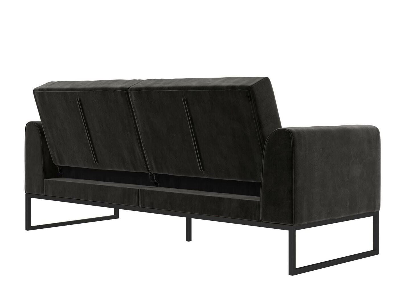 Dīvāns gulta Tulsa 709 (Melns)