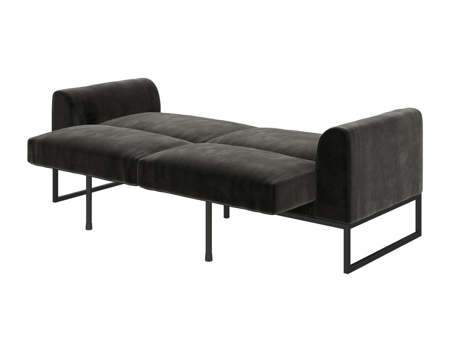 Dīvāns gulta Tulsa 709 (Melns)