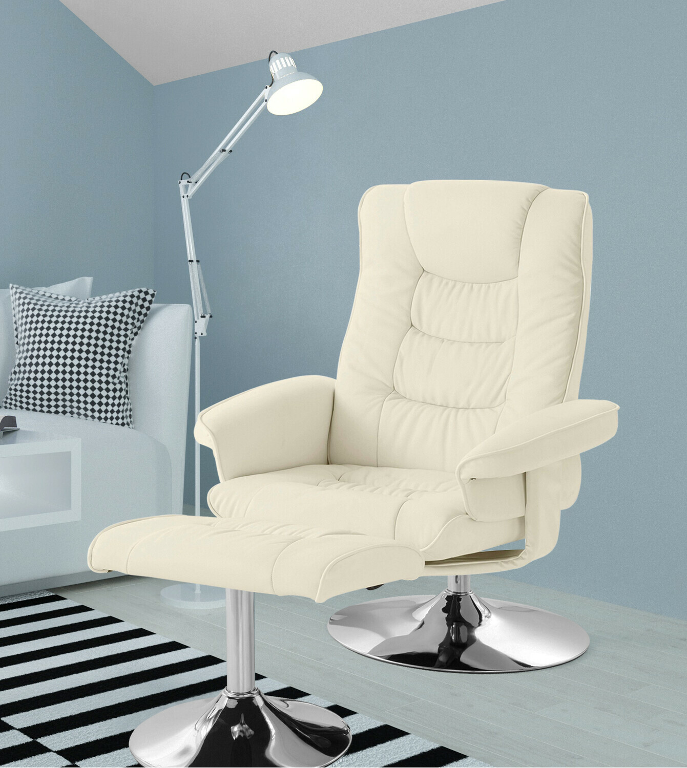 Atpūtas krēsls Denton 675 (Krēms)