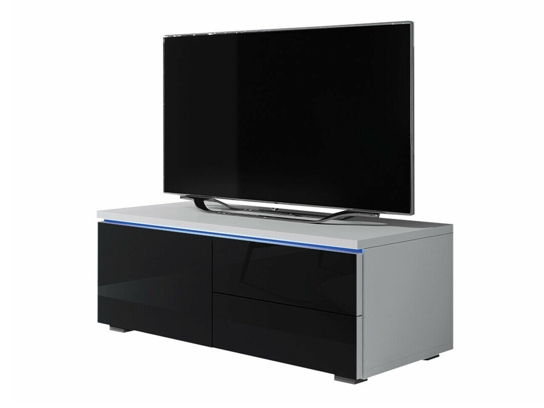 TV galds Uva VI (Balts + Glancēts melns)
