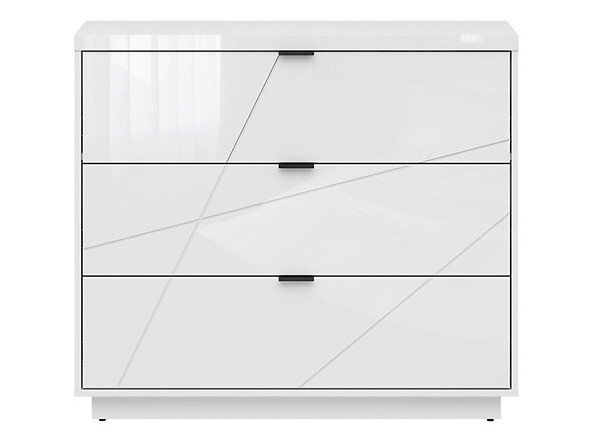 Kumode Fivale 118 (Glancēts balts + Balts)