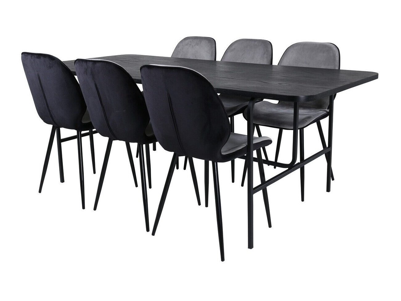 Ēdamistabas komplekts Dallas 2782 (Melns)