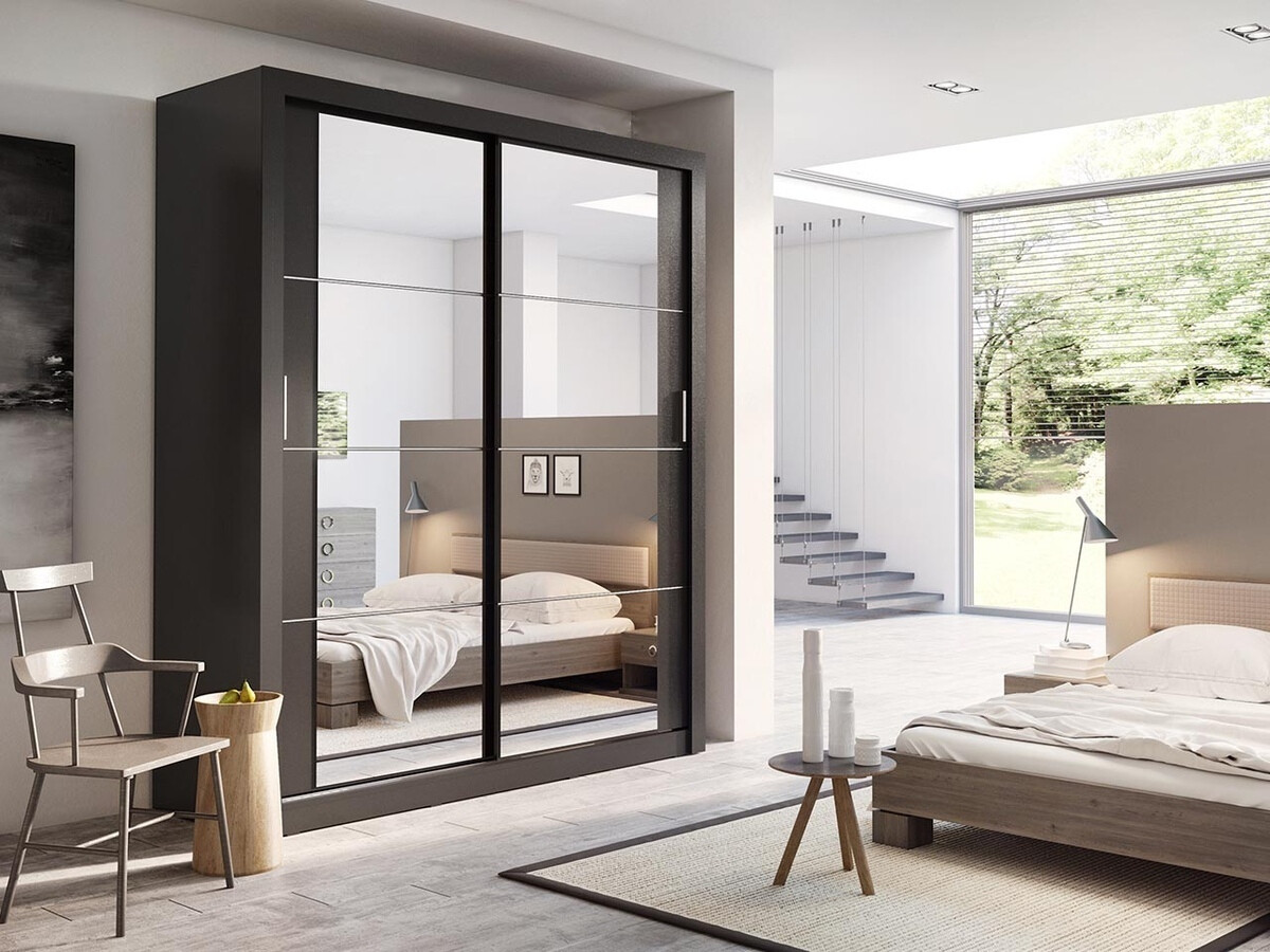 Skapis Fresno 102 (Melns)