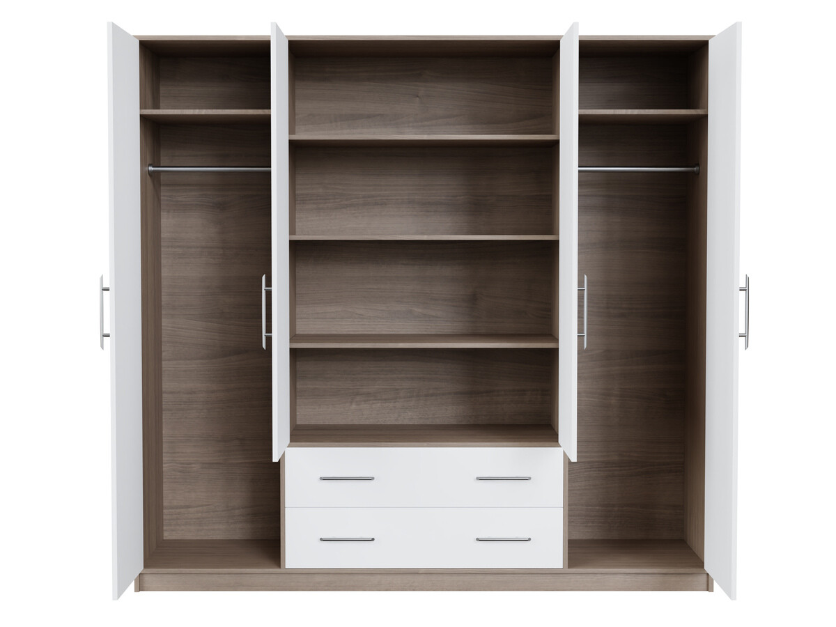 Skapis Cavmero 100 (Sonomas ozols + Balts)