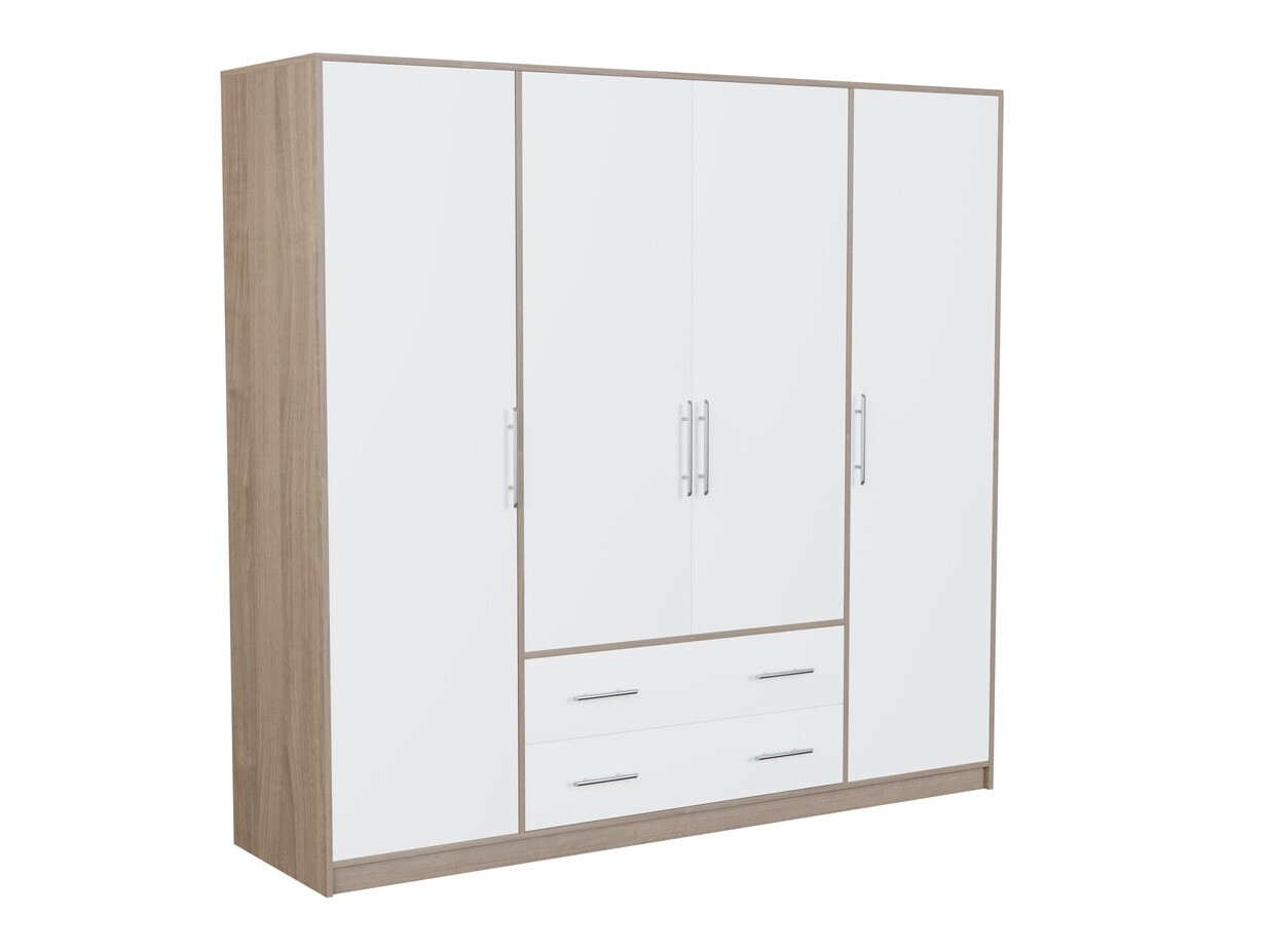 Skapis Cavmero 100 (Sonomas ozols + Balts)