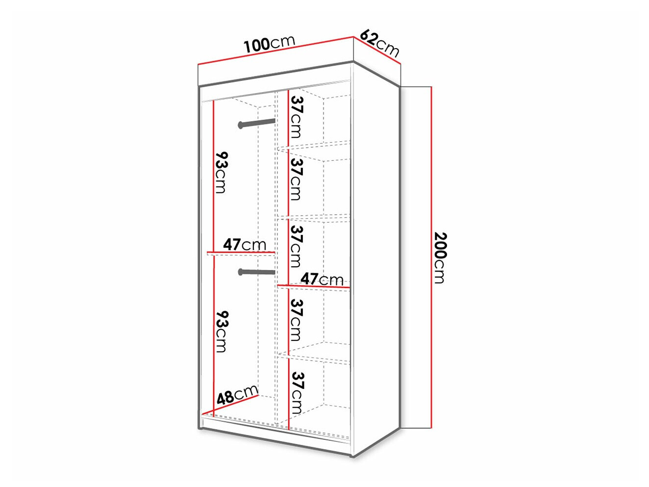 Skapis Hartford 334 (Balts)