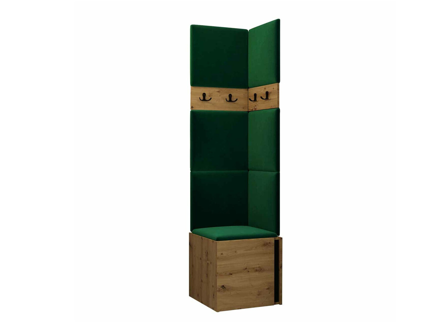 Priekšnama komplekts Pinis XXI (Artisan ozols + Melns)