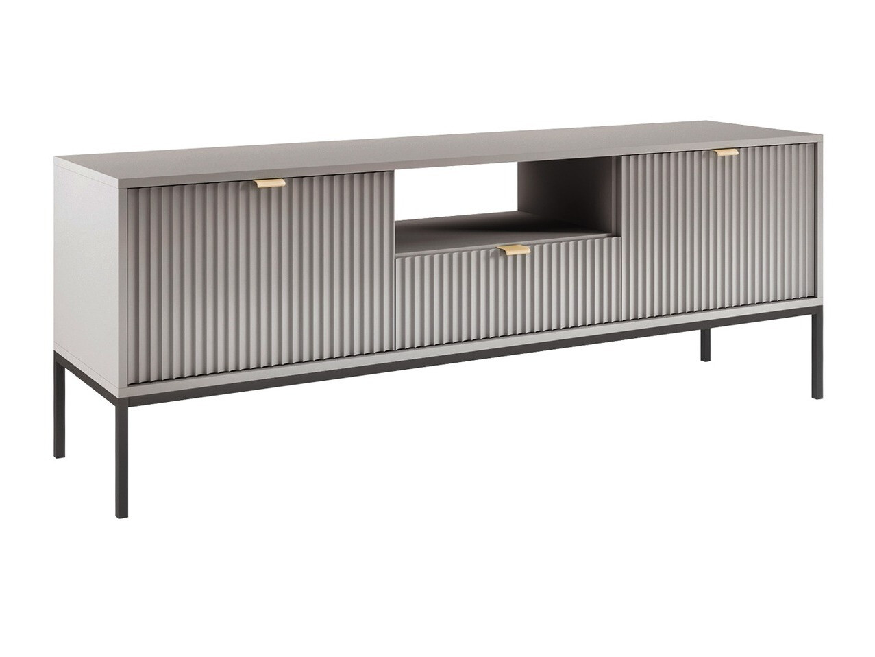 TV galds Lima L103 (Pelēks + Melns)
