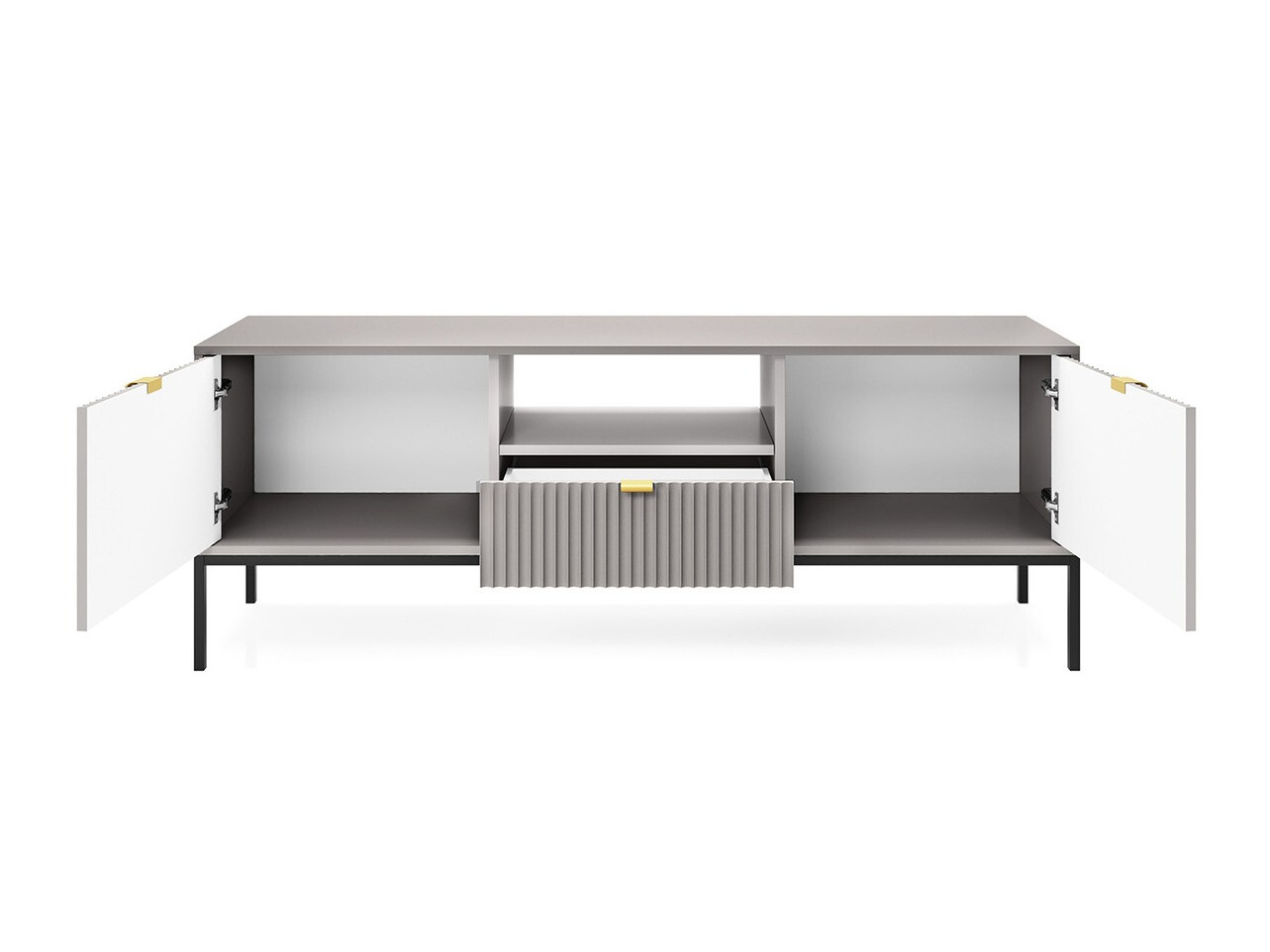 TV galds Lima L103 (Pelēks + Melns)