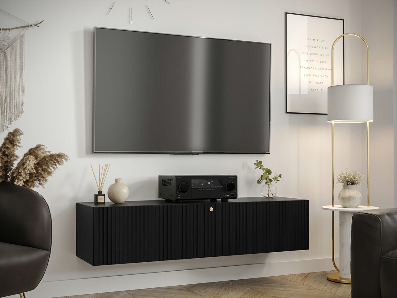 TV galds Anulio I (Melns)
