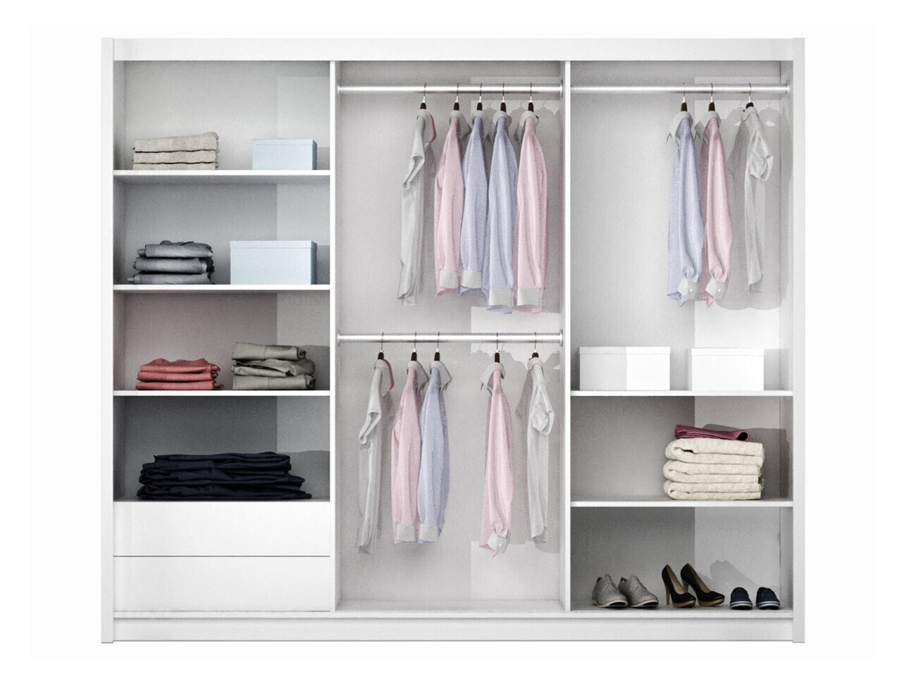 Skapis Honolulu 126 (Balts)