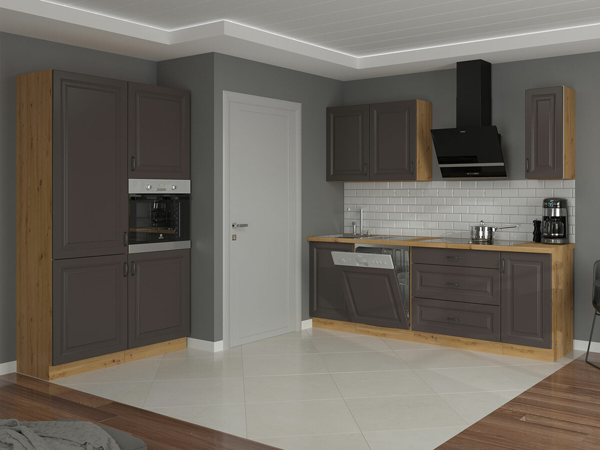 Moduļu skapis ar durvīm Retro Grey 103