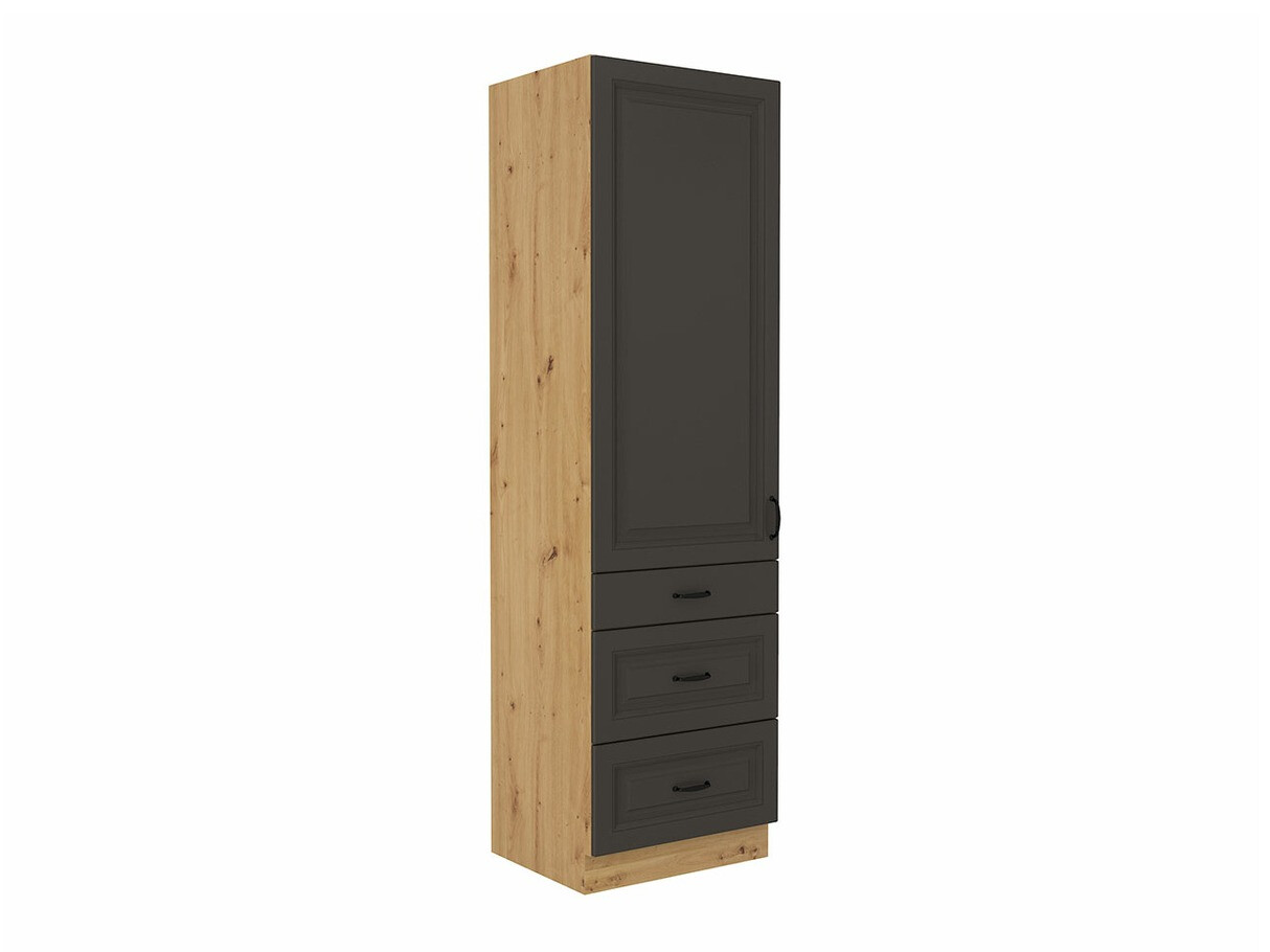 Moduļu skapis ar atvilktni un durvīm Retro Grey 114