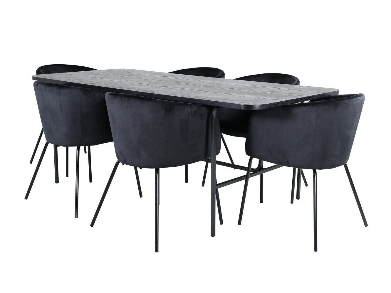 Ēdamistabas komplekts Dallas 2794 (Melns)
