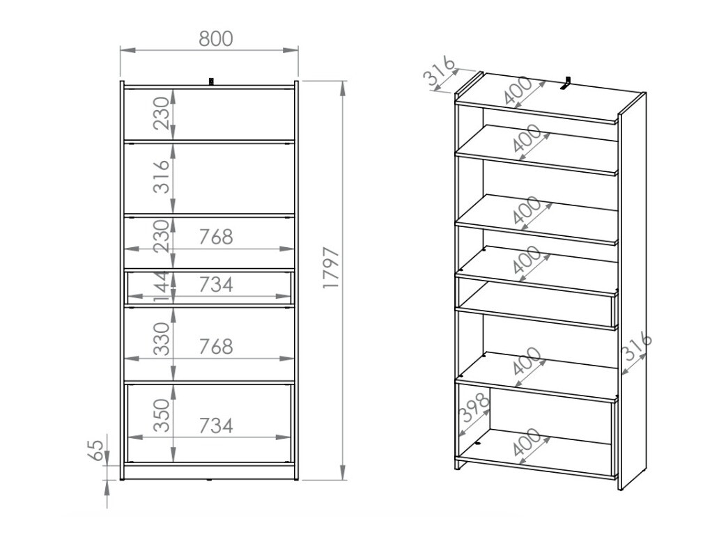 Plaukts Madison 174