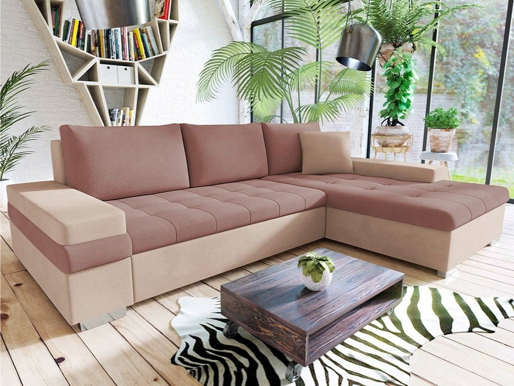 Stūra dīvāns Comfivo Olivetum I (Uttario Velvet 2956 + Uttario Velvet 2955)