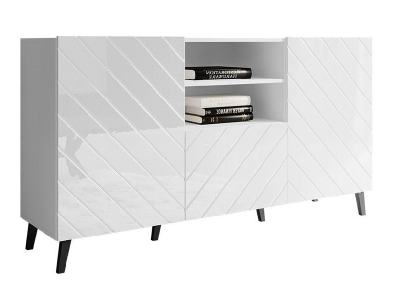 Kumode Charlotte 143 (Balts + Glancēts balts)
