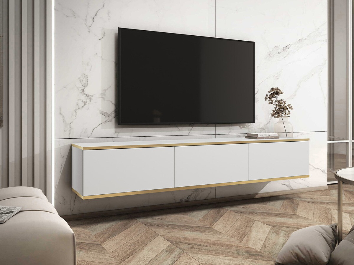 TV galds Princal (Balts + Zelta)