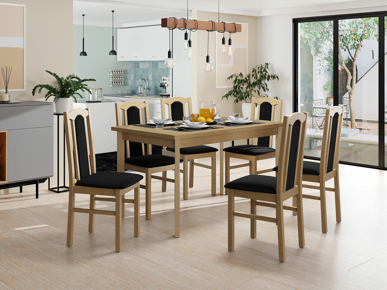 Ēdamistabas komplekts Victorville 277 (Sonomas ozols)