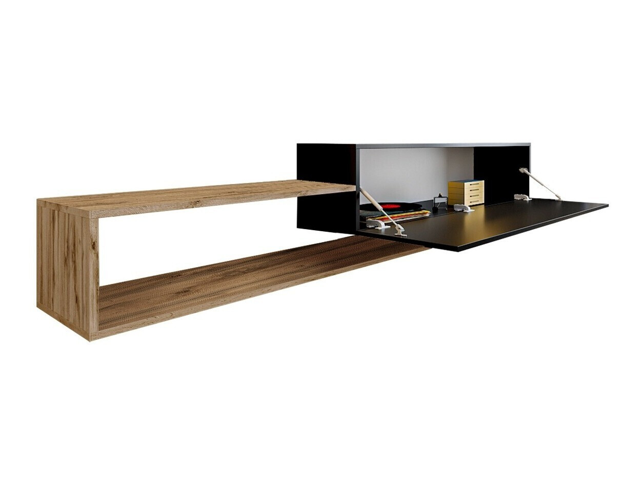 TV galds Pinos (Melns + Votan ozols)