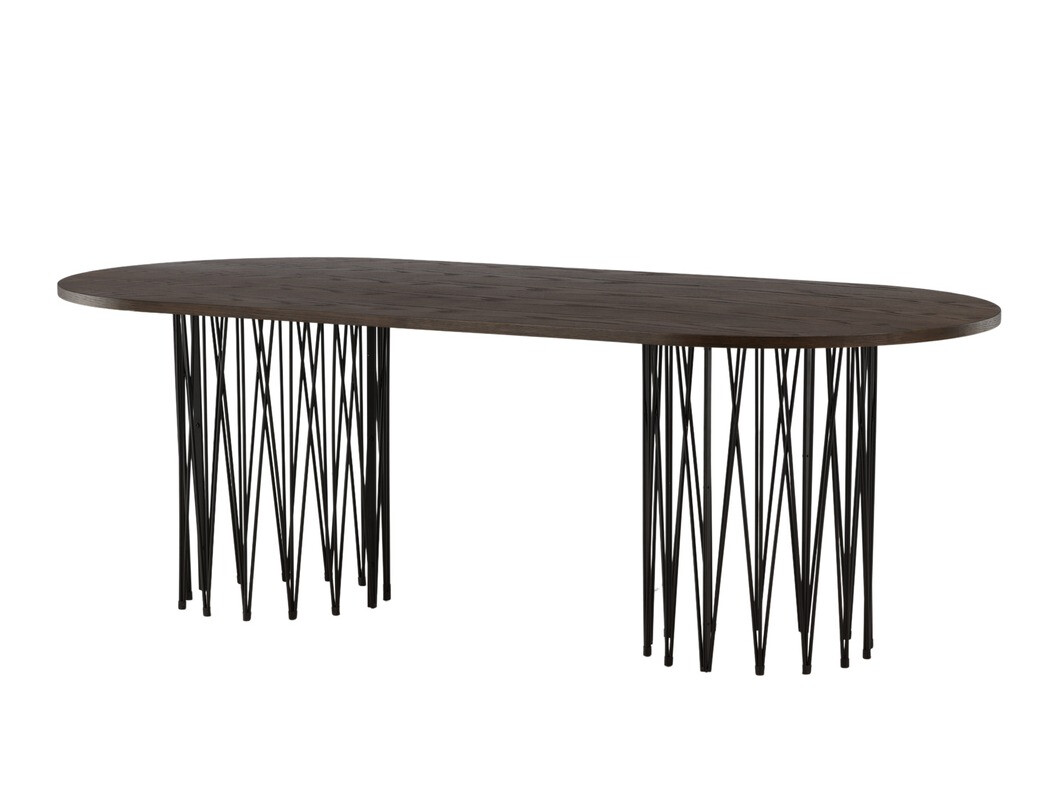Ēdamistabas komplekts Dallas 4063 (Krēms + Melns)