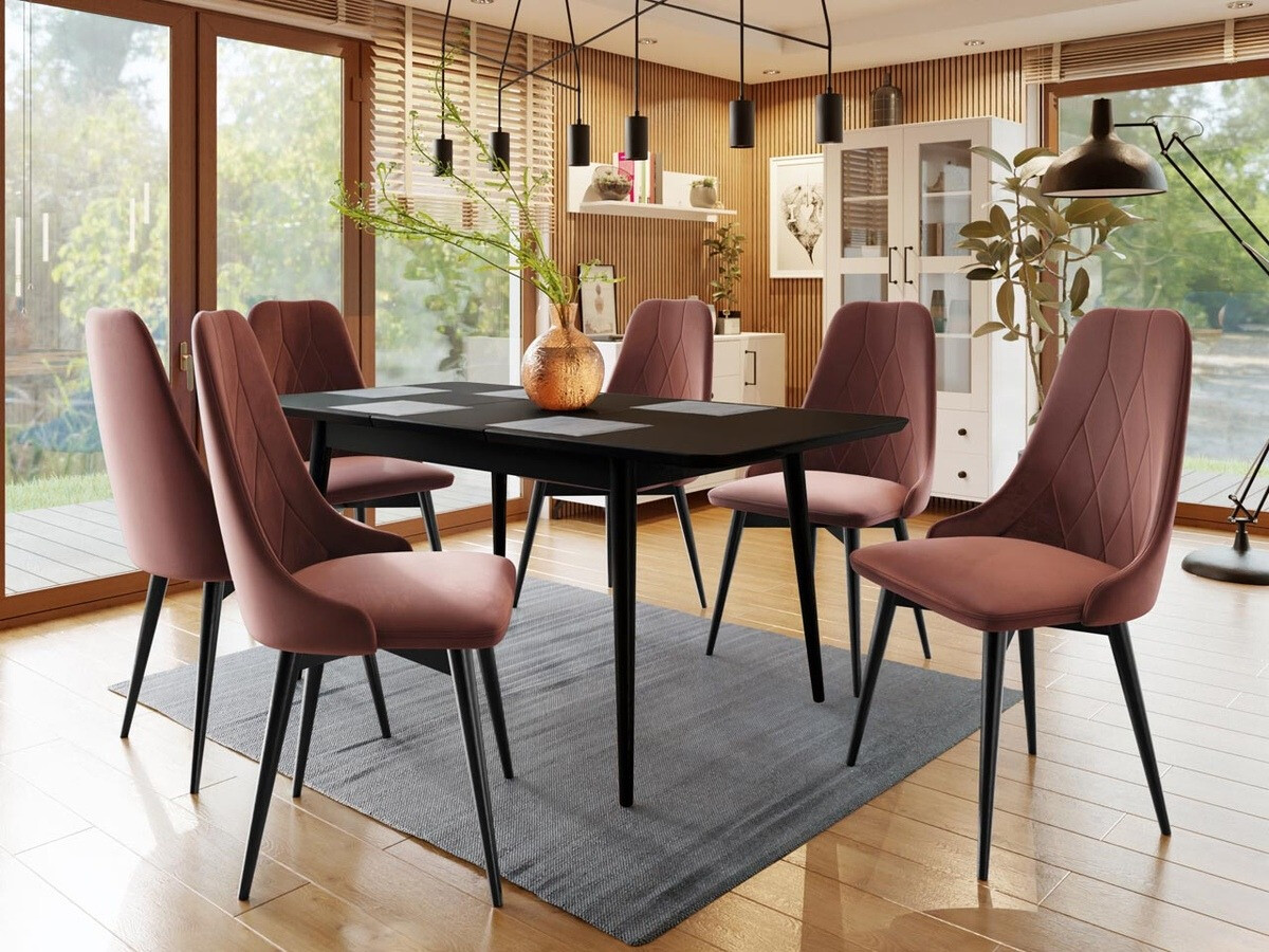 Krēsls Racine 112 (Melns + Magic Velvet 2258)