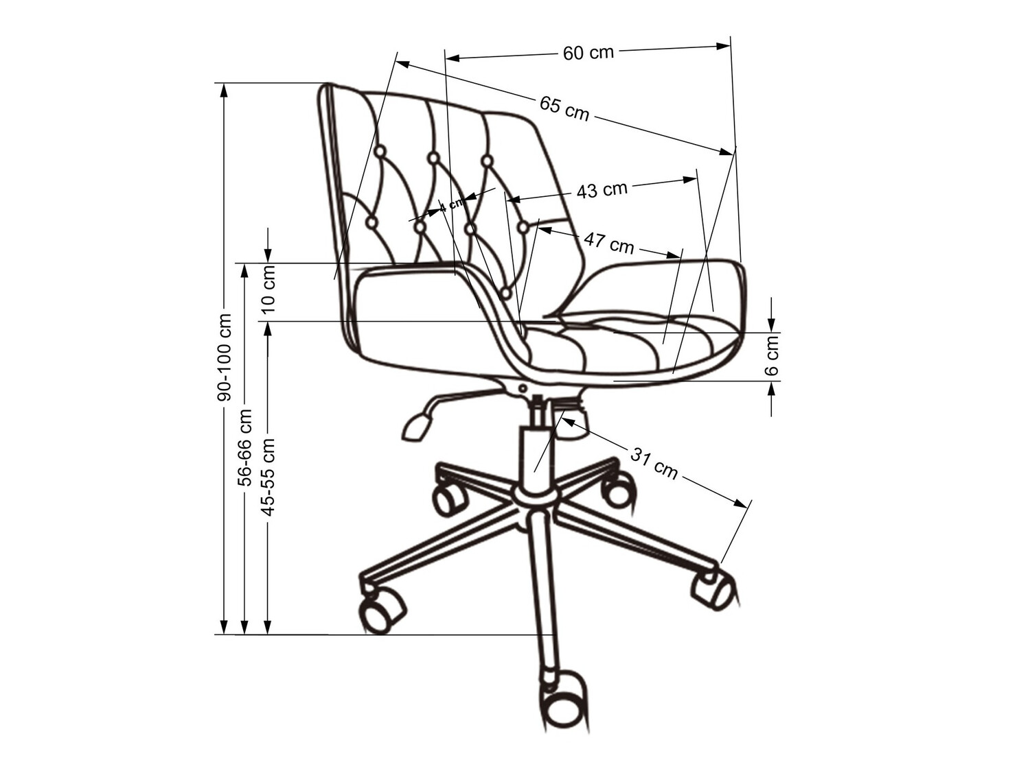 Biroja krēsls Houston 1522
