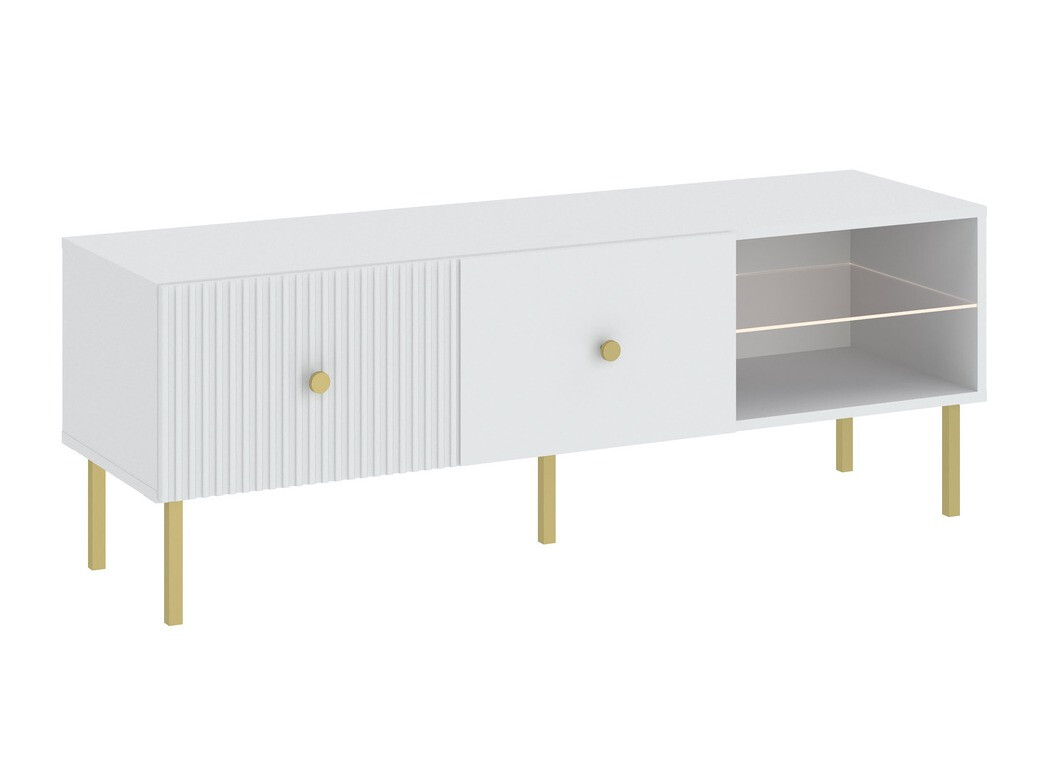 TV galds Etliva 104 (Balts + Zelta)