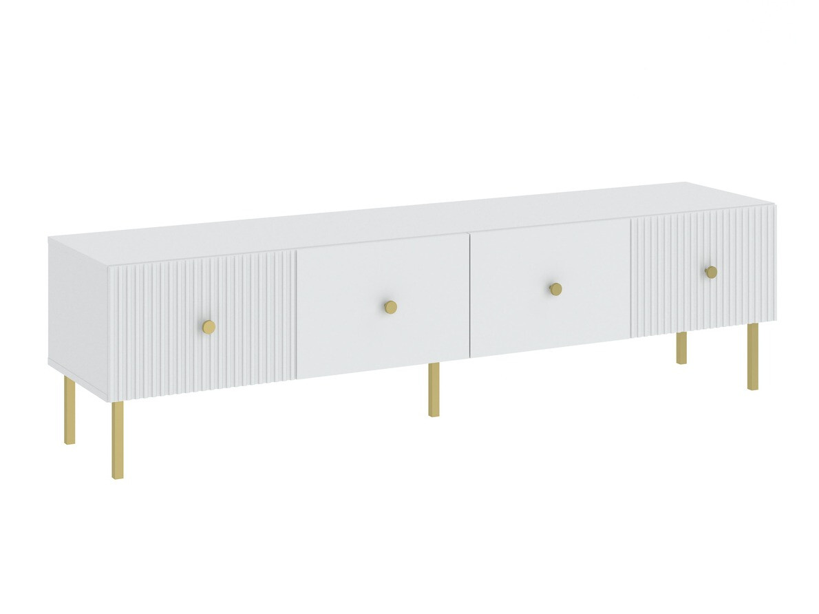TV galds Etliva 105 (Balts + Zelta)
