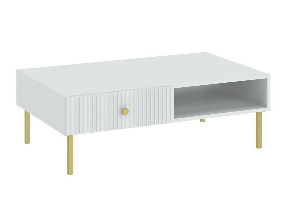 Viesistabas komplekts Etliva 109 (Balts + Zelta)