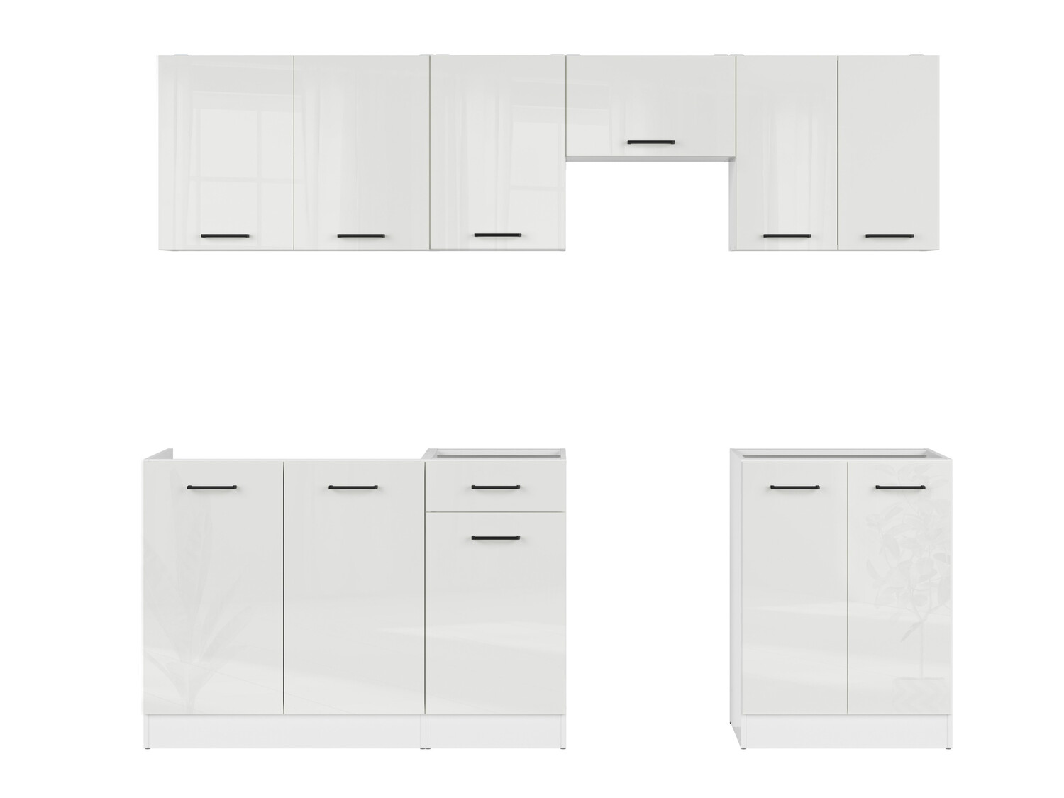 Moduļu virtuves komplekts Line White 118