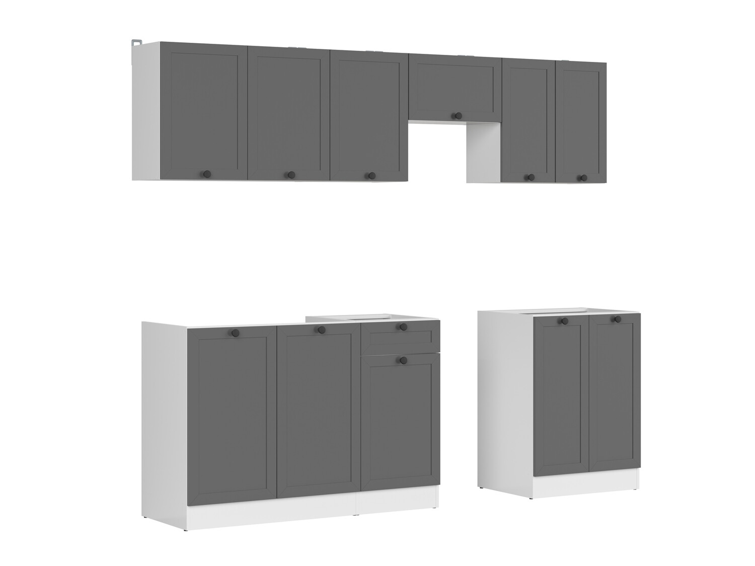 Moduļu virtuves komplekts Classic Grey 119