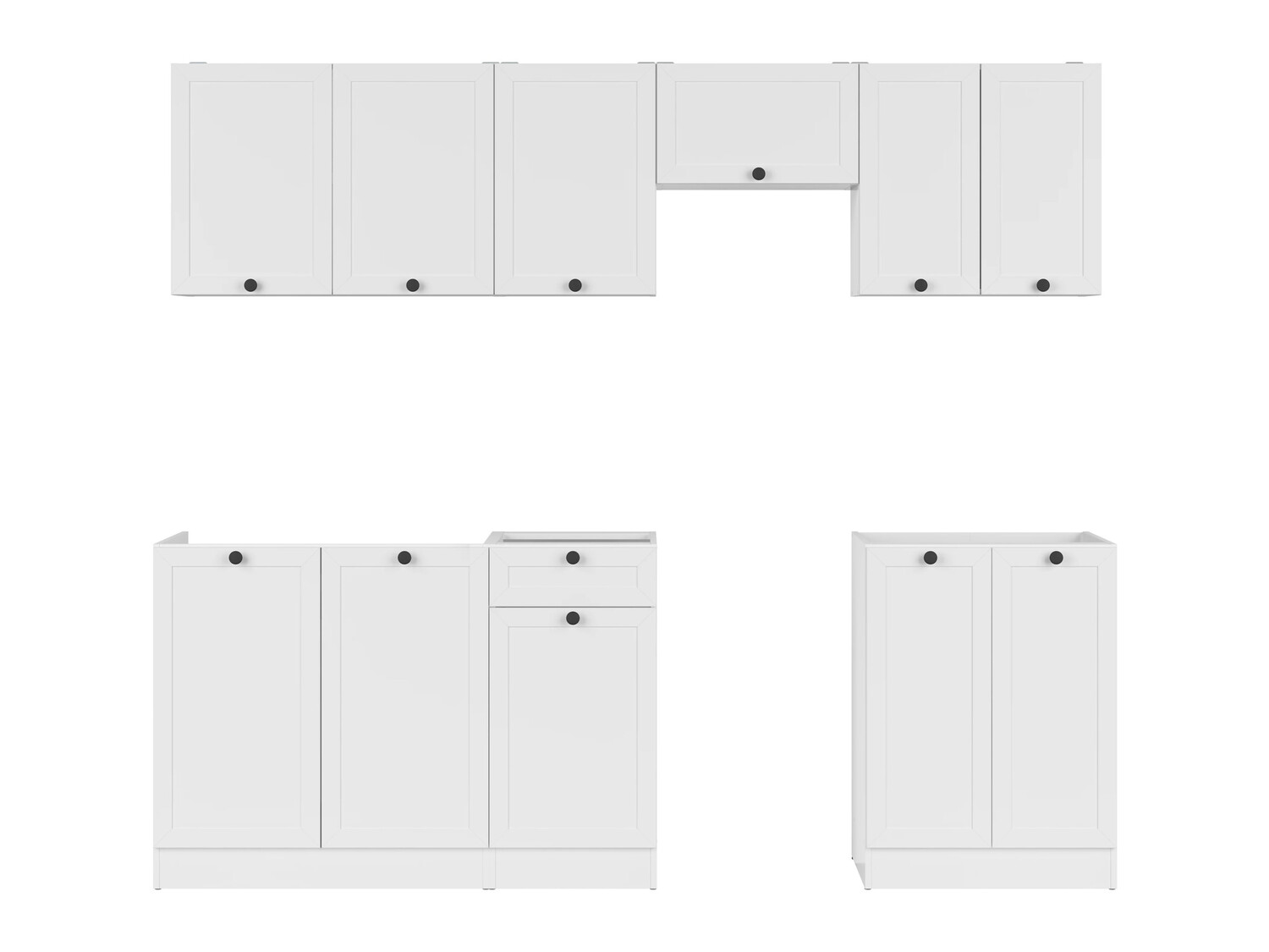 Moduļu virtuves komplekts Classic White 120