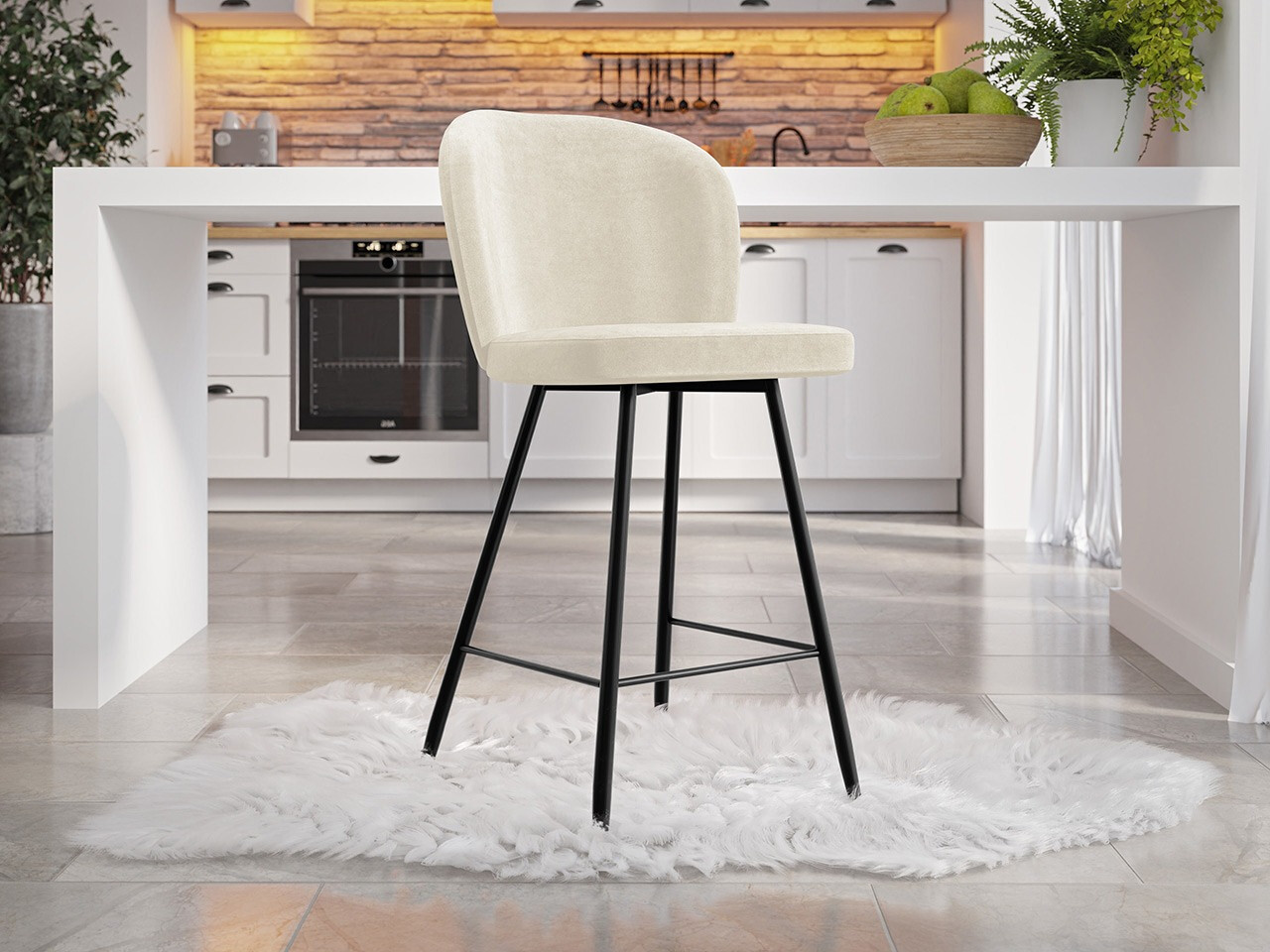 Bāra krēsls Jackson 101 (Melns + Magic Velvet 2250)