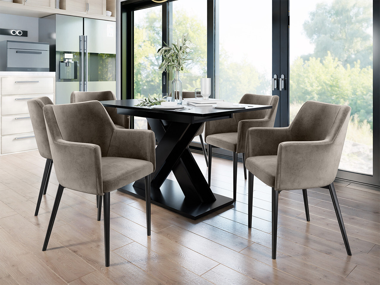 Krēsls Jackson 108 (Melns + Magic Velvet 2209)