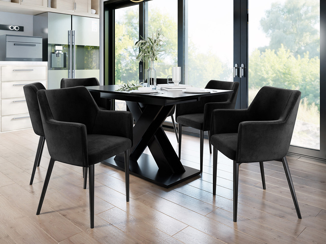 Krēsls Jackson 108 (Melns + Magic Velvet 2219)