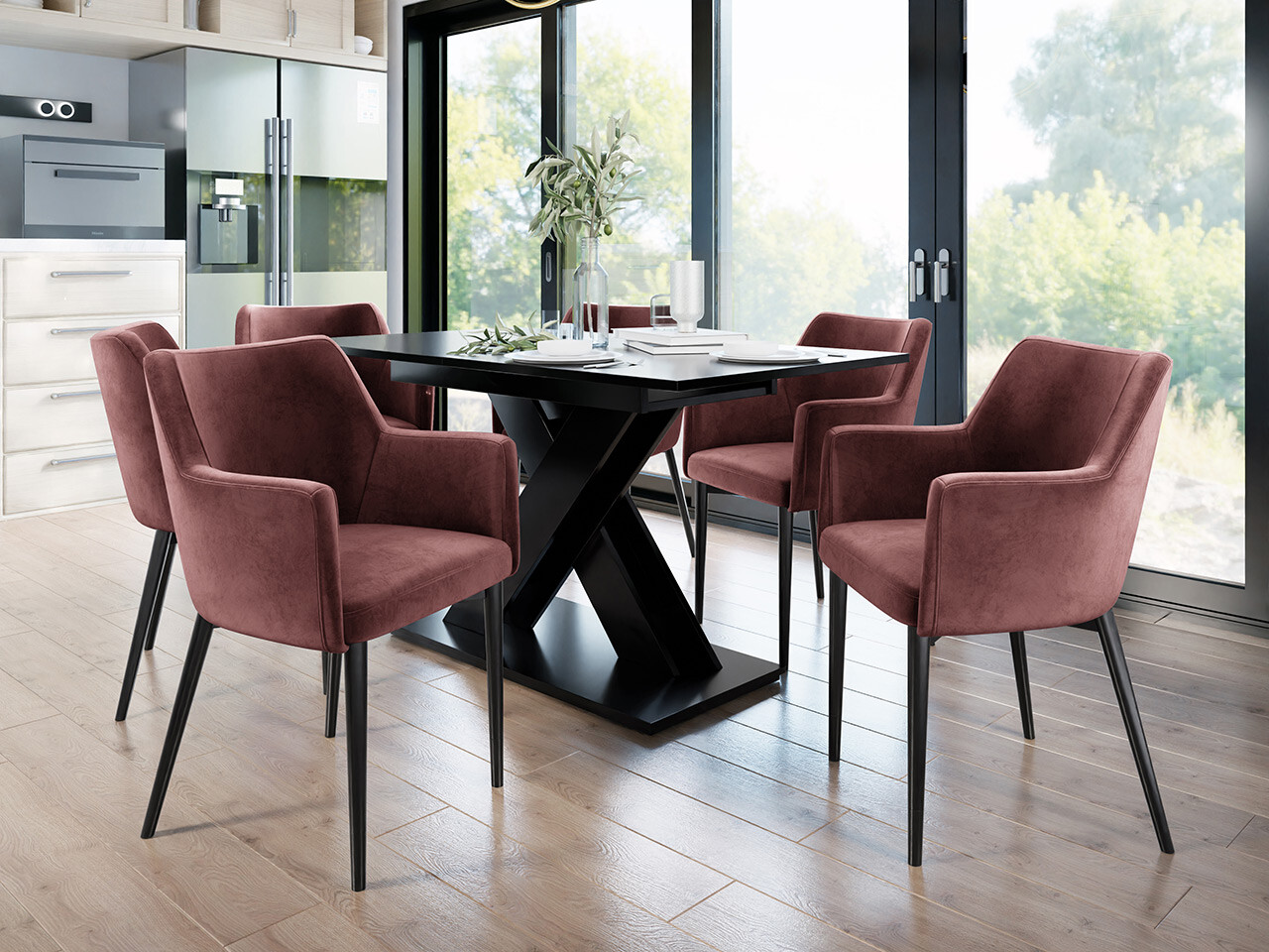 Krēsls Jackson 108 (Melns + Magic Velvet 2258)