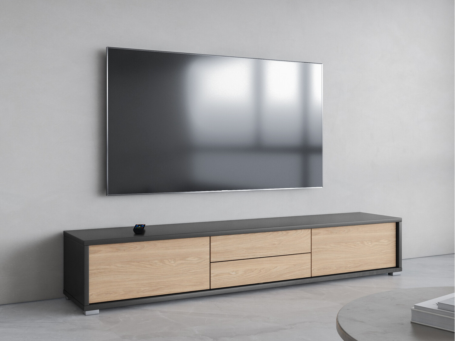 TV galds Austin 325 (Antracīts + Ozols)