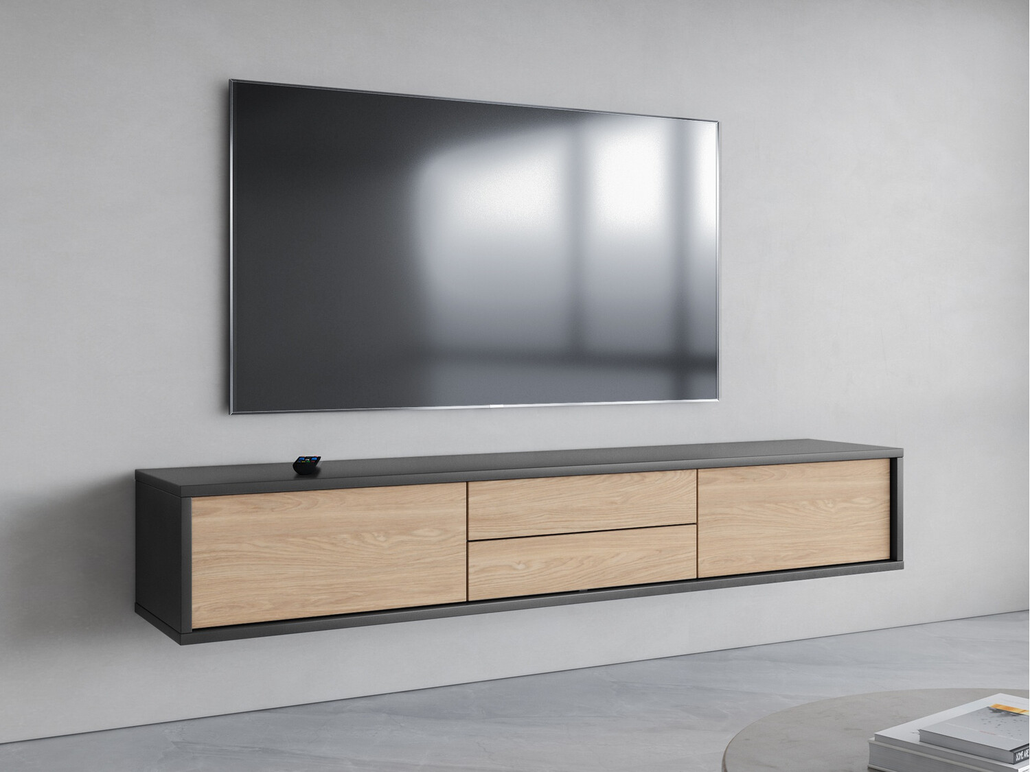 TV galds Austin 325 (Antracīts + Ozols)