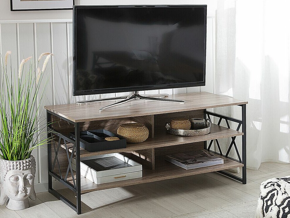 TV galds Berwyn 164 (Melns + Taupe)