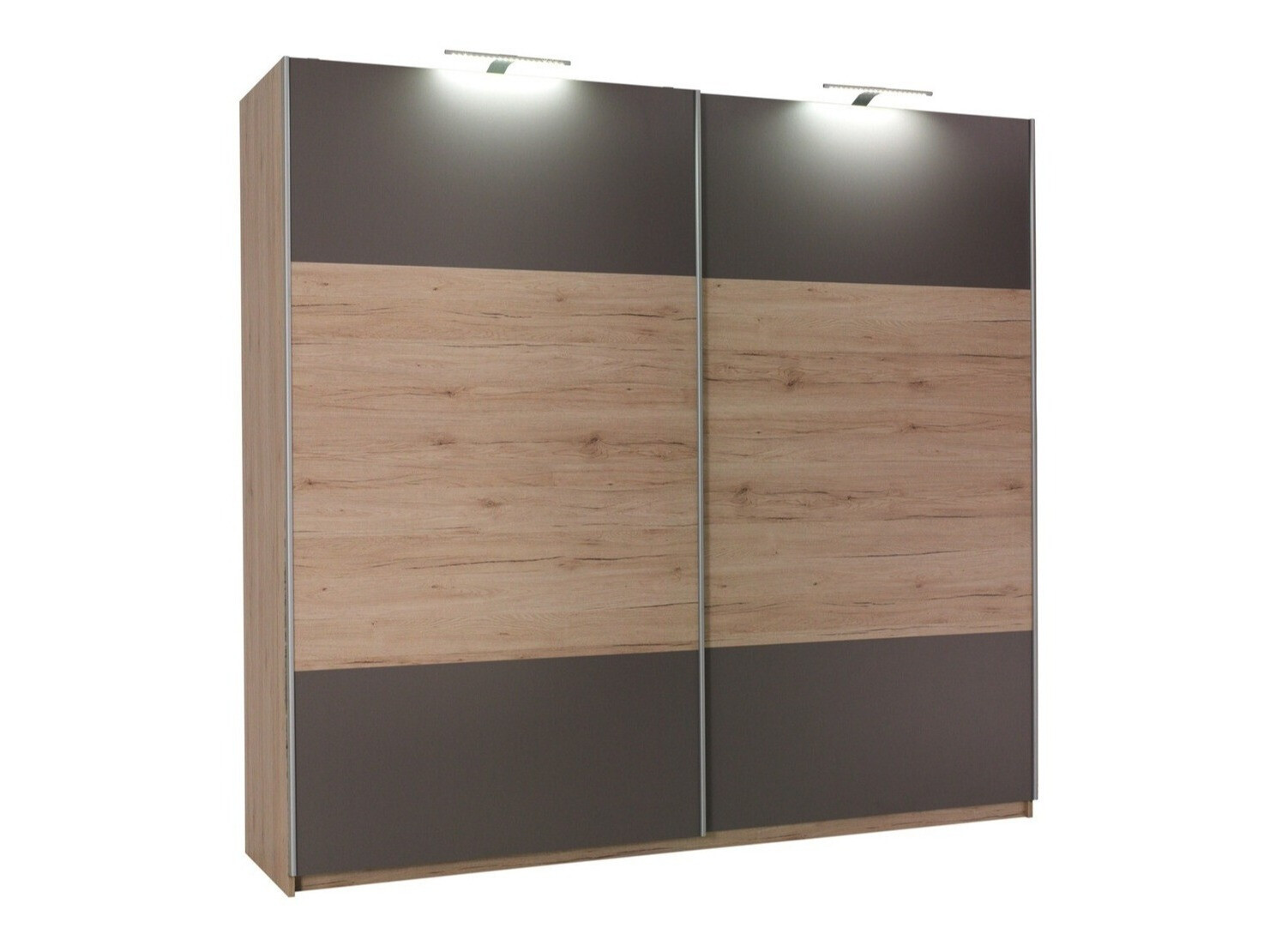 Skapis Murrieta 150 (Sanremo ozols + Pelēks)