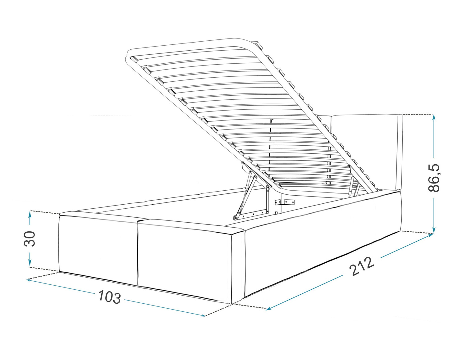 Gulta Fairfield 109 (Melns)