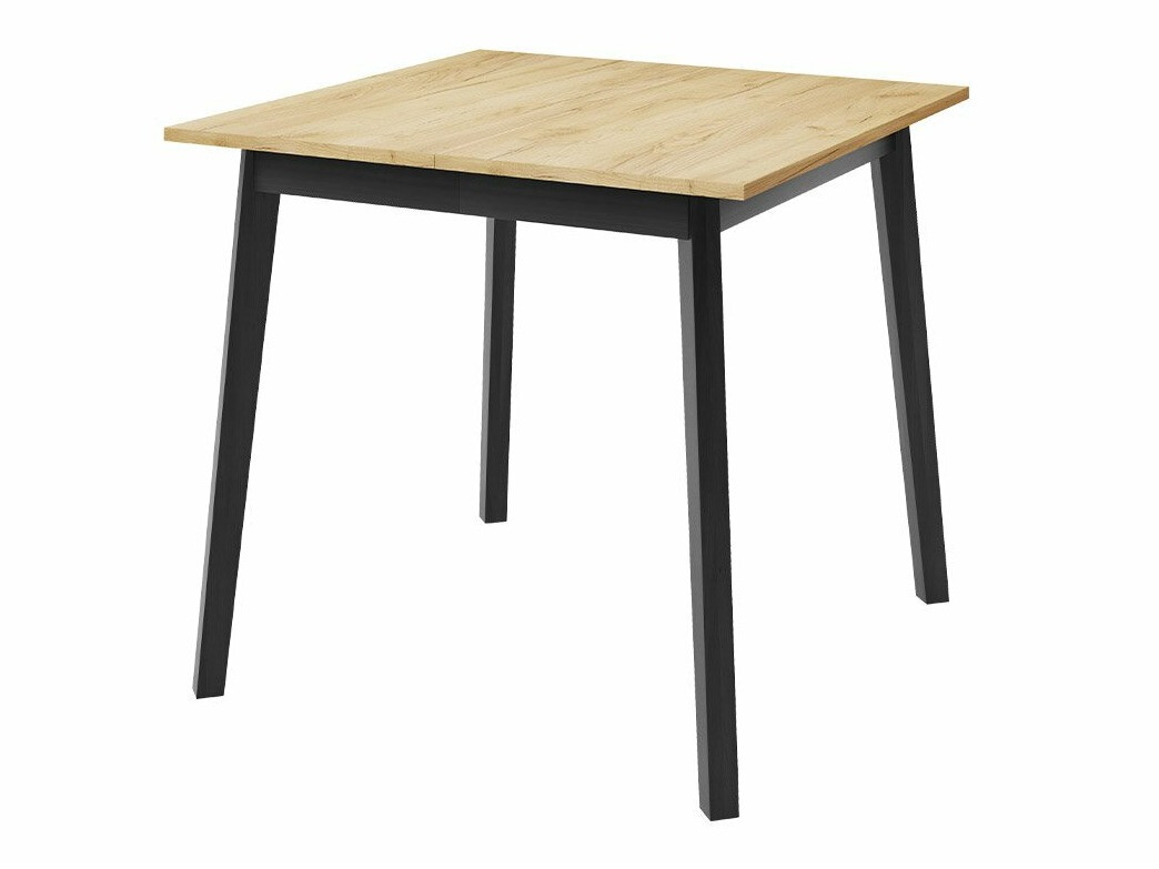 Ēdamistabas komplekts Edmond 116 (Amatniecības zelta ozols + Melns)