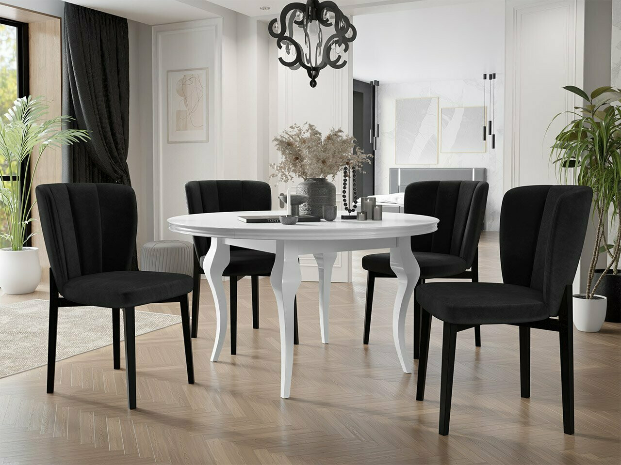 Krēsls Racine 130 (Melns + Magic Velvet 2219)