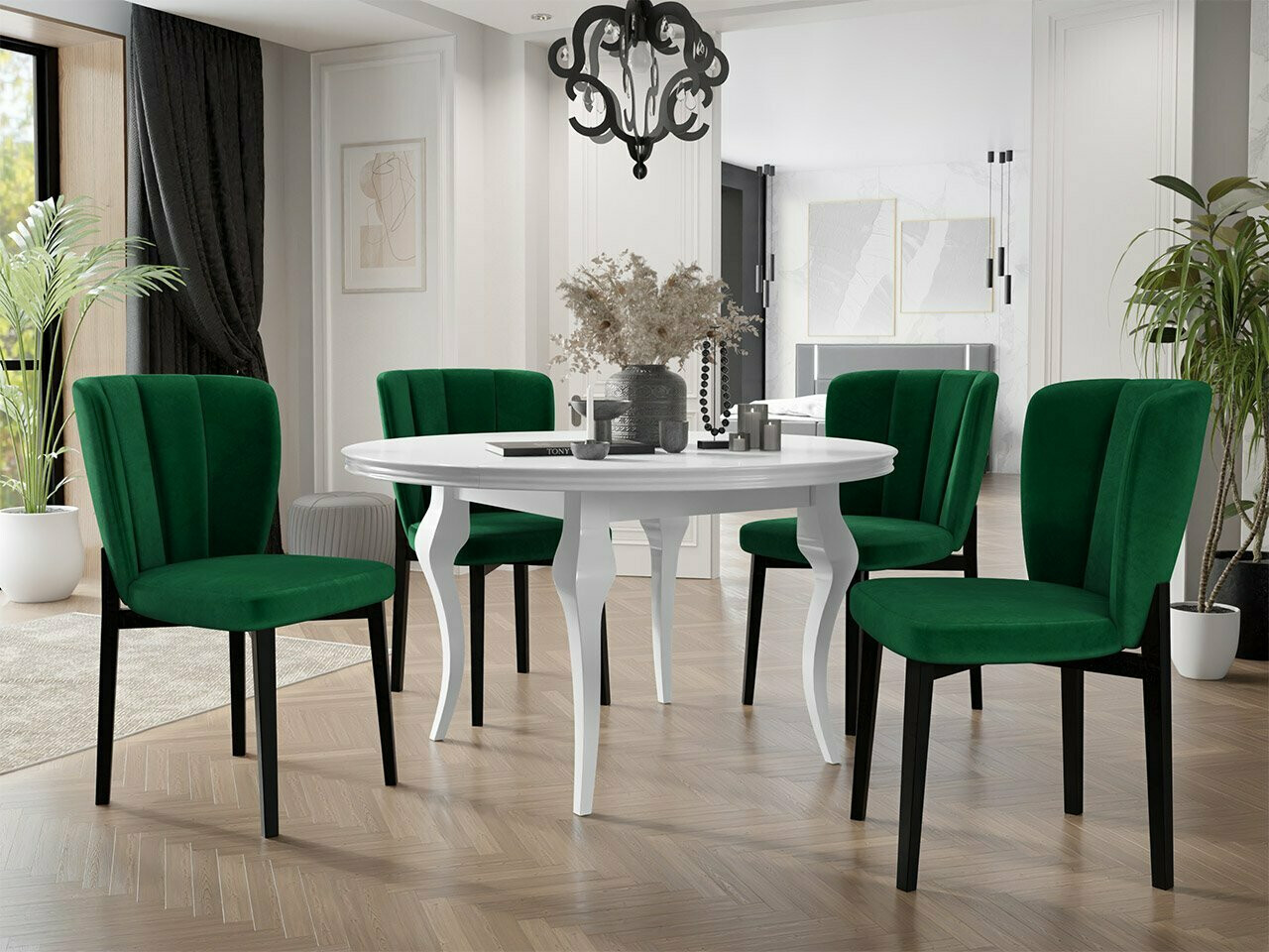 Krēsls Racine 130 (Melns + Magic Velvet 2225)