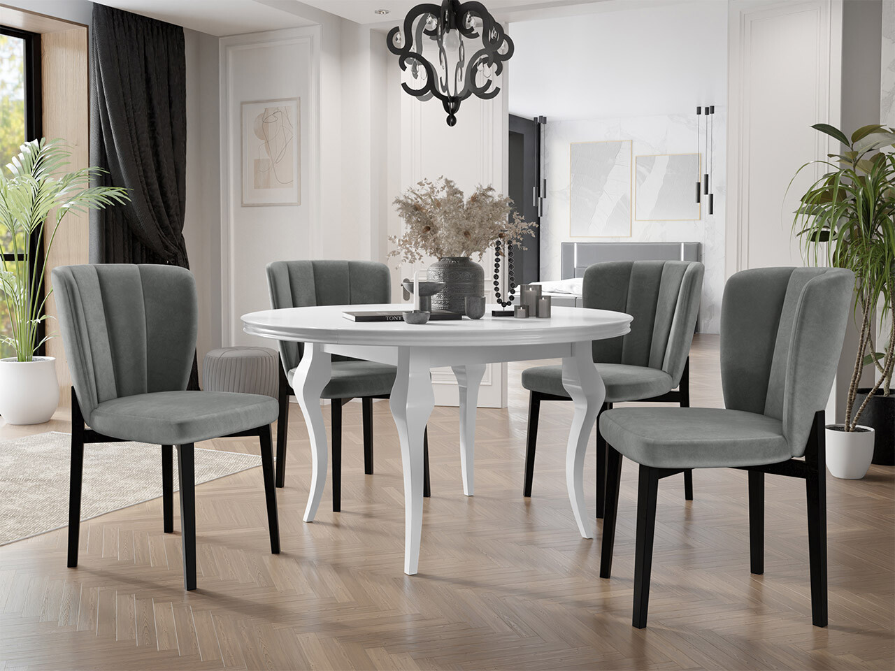Ēdamistabas komplekts Racine 140 (Magic Velvet 2217)
