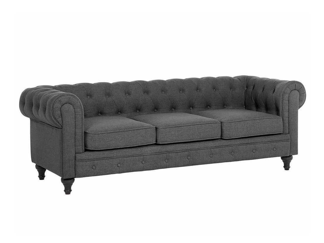 Chesterfield dīvāns Cirdoro 100 (Pelēks)