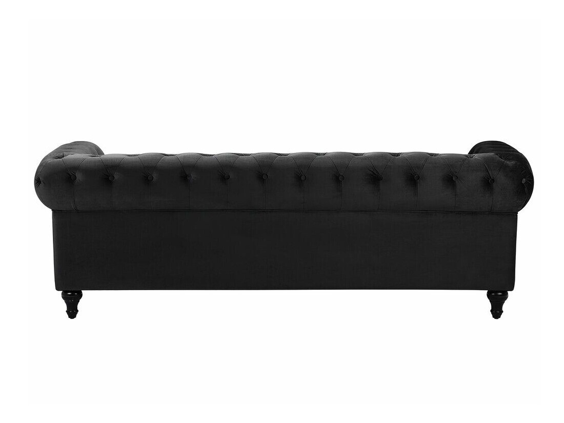 Chesterfield dīvāns Cirdoro 101 (Melns)